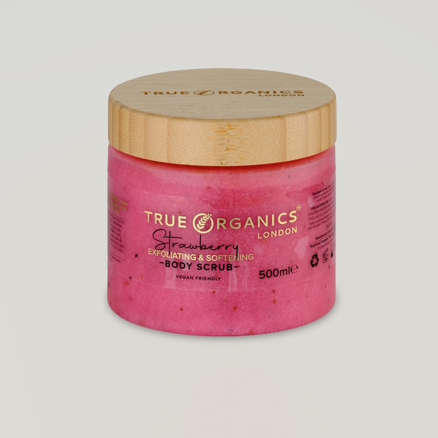 Strawberry & Raspberry Seed Exfoliating Sugar Scrub – Gentle Body Polish